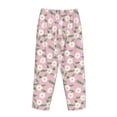 thumbnail image 5 of Naloa Daisies Flowers Print Women’s Ultra-Soft Comfy Pajama Lounge Pants with Pockets & Drawstring, 5 of 8