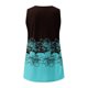 thumbnail image 5 of Gibobby Camiseta sin mangas con cuello en V y estampado de flores degradadas para mujer(Verde,G), 5 of 5