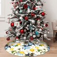thumbnail image 5 of Yiaed Bees Collecting Nectar Print Christmas Tree Skirt , Tree SkirtsTree Mat for Christmas Winter Holiday Indoor Decorations-48", 5 of 7
