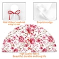 thumbnail image 4 of Picia Rose Flowers Print Christmas Tree Skirt , Christmas Tree Skirt Ornaments for Merry Christmas Holiday Party Decorations Indoor Outdoor-30", 4 of 7