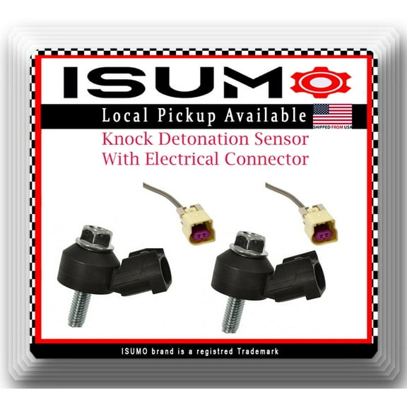 2 x Knock Sensor W/Connecto Fit Buick Cadillac Chevrolet GMC Pontiac Saab Saturn