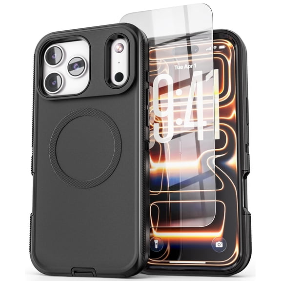 Encased Ranger Case with Screen Protector for iPhone 18 Pro in Black