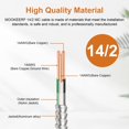 thumbnail image 2 of Cable MC MOOKEERF 14/2 con tierra, cobre puro de 75 pies, 14 AWG/2, 2 of 6