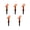 Orange red, variant on Gieenan 5Pcs Tapered Base Professional Golfing Tees For Beginners Professional