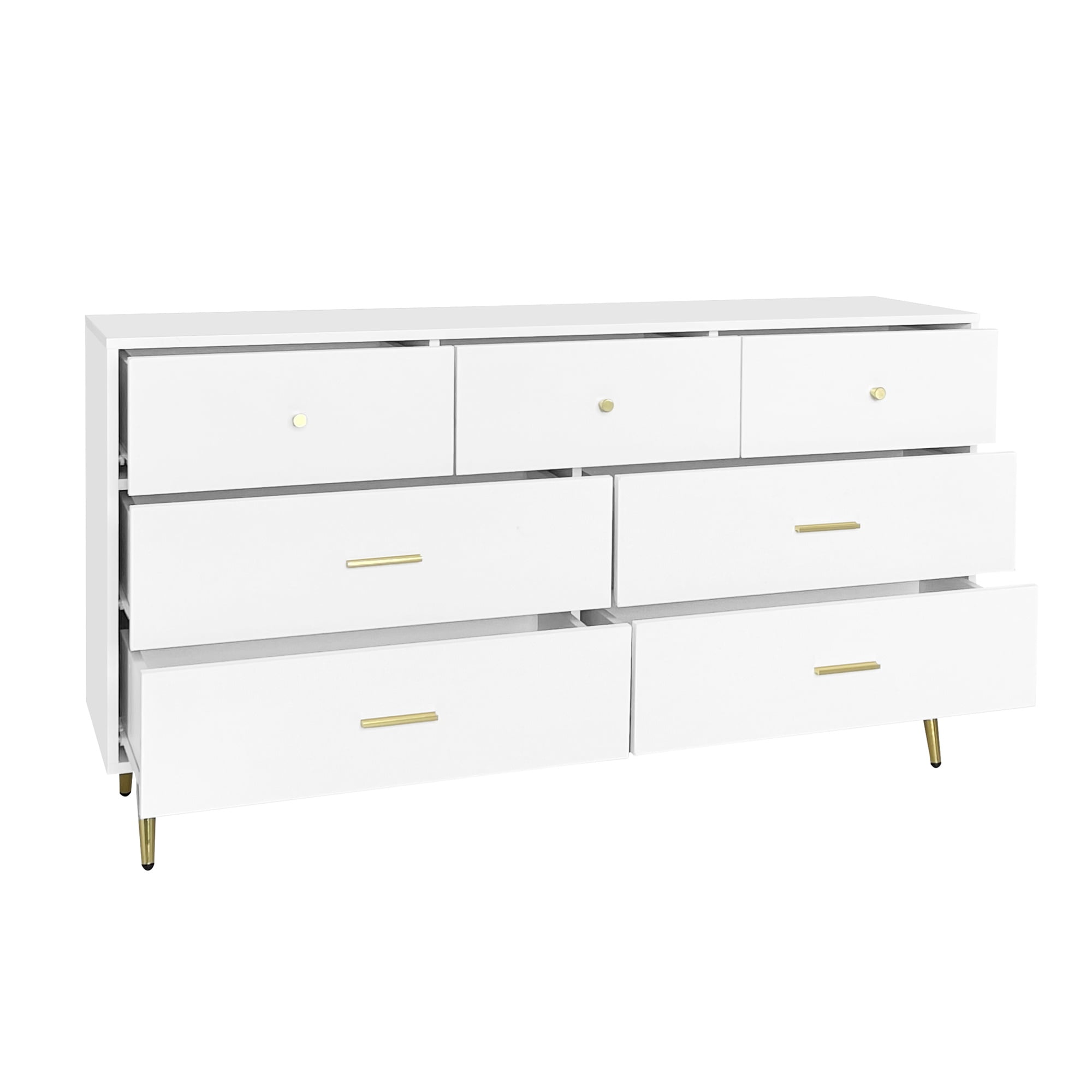 YYAo Rustic Wooden Chest of 7 Drawers, 55" TV Stand Dresser with LED Light and USB Outlets, Organizer Storage Cabinet for Bedroom, Hallway, Entryway, Gray YYAo Rustic Wooden Chest of 7 Drawers, 55" TV Stand Dresser with LED Light and USB Outlets, Organizer Storage Cabinet for Bedroom, Hallway, Entryway, Gray