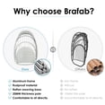 thumbnail image 4 of Brafab Hanging Egg Chair Without Stand, Wicker Swing Egg Chair with Fluffy Cushion, 350 lbs Capacity, Indoor Outdoor Ceiling or Tree Hanging Chair for Patio, Bedroom, Porch, Light Blue, 4 of 6