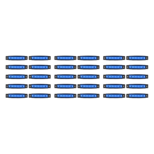 Wweixi 10piece Waterproof Car Signal Light For Enhanced Visibility Better Illumination Boat Signal Light blue 3Set