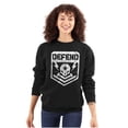 thumbnail image 2 of Defend Freedom Skull Crossbones 2A Sweatshirt for Men or Women Brisco Brands M, 2 of 5