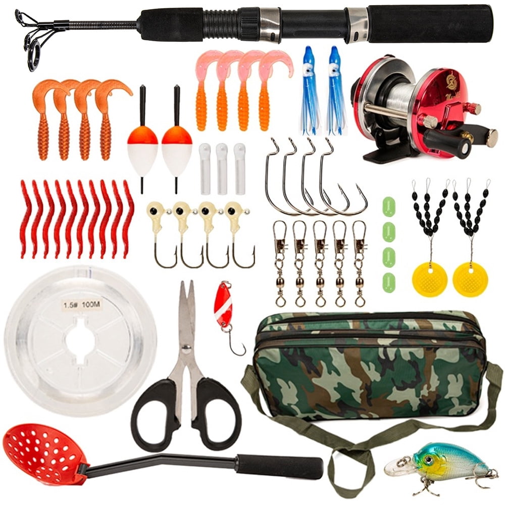 Ice Fishing Rod And Reel Combo Complete Kits, 56cm Ice Fishing Pole, 10 Ice Fishing Hook, Fish Spoon, Winter Ice Fishing Tackle Set Fishing Rods Kit For Outdoor Fishing, Rods - Canada - View #8