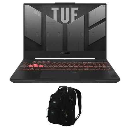 ASUS TUF Gaming A15 (2023) Gaming/Entertainment Laptop (AMD Ryzen 7 7735HS 8-Core, 15.6in 144Hz Full HD (1920x1080), GeForce RTX 4050, Win 11 Home) with Backpack