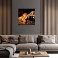 thumbnail image 5 of ZHONGYUTONG Coffee Canvas Wall Art Coffee Cup Bean Picture Kitchen Painting Dining Room Decor Artwork Framed (12.00" x 12.00"), 5 of 5