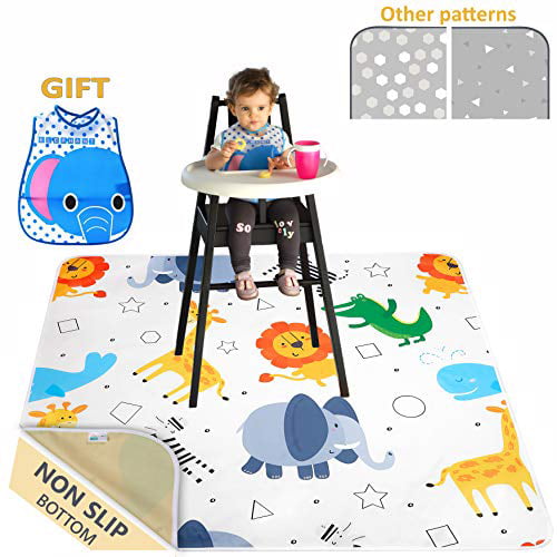 51? Waterproof Splat Mat for Under High Chair, Ariond Kids