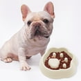 thumbnail image 4 of Comedero lento para perros – Plato antiasfixia para gatos | Huella de pata elevada, base antideslizante, fácil de limpiar | Plástico de grado alimentario | Multicolor | 20x19x4,5cm, 4 of 6