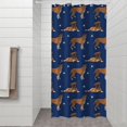 thumbnail image 2 of Cute Boxe Shower Curtain 36"x72" ,Bathroom Decorative Shower Curtains Set with 12 Hooks,Modern Waterproof Washable Shower Curtain, 2 of 6