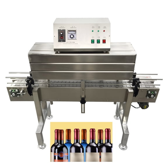 Label Shrinking Machine Full-Automatic Bottle Mouth Thermal Shrinkage Commercial 220V 7KW