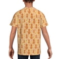 thumbnail image 5 of Wukai Pineapples Youth Unisex Short Sleeve T-Shirt for Boys, Girls, Teens, and Kids-X-Small, 5 of 7