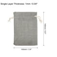 thumbnail image 2 of REGALWOVEN 5.5 x 3.94 inch Coin Sacks Bag, Bank Deposit Change Transit Bags with Drawstring Gray 10 Pcs, 2 of 7
