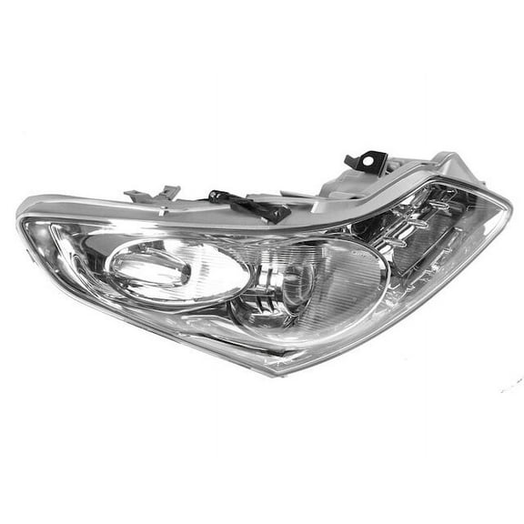 Right Headlight Assembly - Compatible with 2007 - 2008 INFINITI G35 Sedan