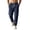 Navy, variant on LIaqionyy Big and Tall Pants for Men's Baggy Straight Leg Drawstring Elastic Waist Casual Loose Pant with Pockets