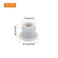 thumbnail image 3 of Uxcell Silicone Snap in Locking Hole Plugs,Rubber Panel Seal Cover Flush Type Panel Round for Kitchen 7.5mm Grey,10Pcs, 3 of 6