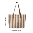 thumbnail image 3 of JZCHUNTOY Woven Shoulder Tote Bag, 1 Piece Large Capacity Handwoven Storage Bag, Durable Comfortable Strap Tote Handbag, Versatile Daily Commuter Bag for Office Shopping Travel Outdoor Use, 3 of 7