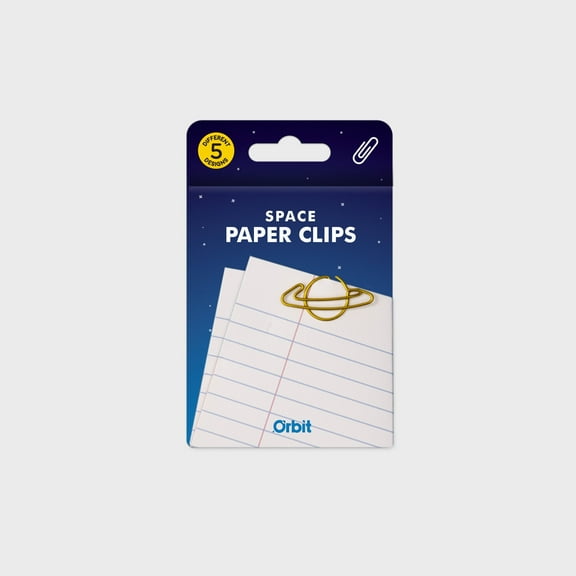 SPACE PAPER CLIPS (COATED)