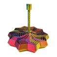 thumbnail image 1 of Visland Jouet Sensoriel Étoile Fractale Imprimée 3D Anti-Stress et Anxiété, Étoile Expansée avec Poignée, Spirale Tourbillonnante, Étoile Extensible, Jouet de Décompression, 1 of 2