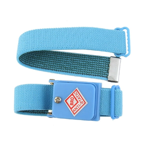 Cordless Anti Static Wrist Band Strap Elastic Skyblue