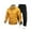 Yellow#01, variant on LODIENY Men's Athletic 2 Pieces Tracksuit Casual Long Sleeve Full Zip up Bamber Jackets and Cargo Pants Fall Workout Running Sports Sweatsuit Set Green#01 L