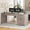 Grey, variant on 55" Executive Desk with Power Outlets and Storage, Wood Computer Desk with 2 Drawers & 1 File Drawer for Home Office, Large PC Workstation Farmhouse Office Desk, White