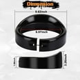 thumbnail image 2 of Headlight Trim Ring 7Inch Black Visor Type Motorcycle Trim Ring for Softail Street Glide Road Glide, 2 of 7