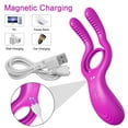thumbnail image 4 of XBONP Vibrating Penis Ring Male Sex Toy Vibrator, Remote Control 3 in 1 Penis Ring Male Sex Toys for Men,Waterproof Men’s Dual Rings,Soft Stretchy Sex Toys for Couples, 4 of 7