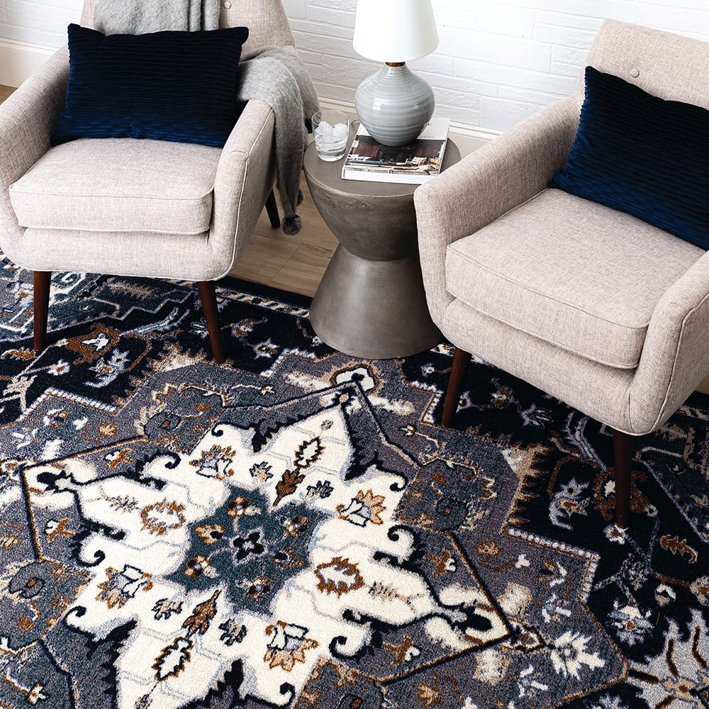 Mohawk Home Duero Navy Area Rug, 6' x 9'