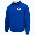 thumbnail image 2 of Men's Colosseum Royal BYU Cougars Tortugas Quarter-Zip Sweatshirt, 2 of 3