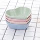 thumbnail image 2 of 4pcs Love Heart Shape Wheat Straw Bowls Vinegar Seasoning Solid Soybean Dishes Sauce Salt Snack Small Plates Kitchen Supplies(Pink/Blue/Beige/Green), 2 of 4