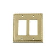 thumbnail image 1 of Nostalgic Warehouse 719978 Egg & Dart Switch Plate with Double Rocker, Polished Brass, 1 of 3