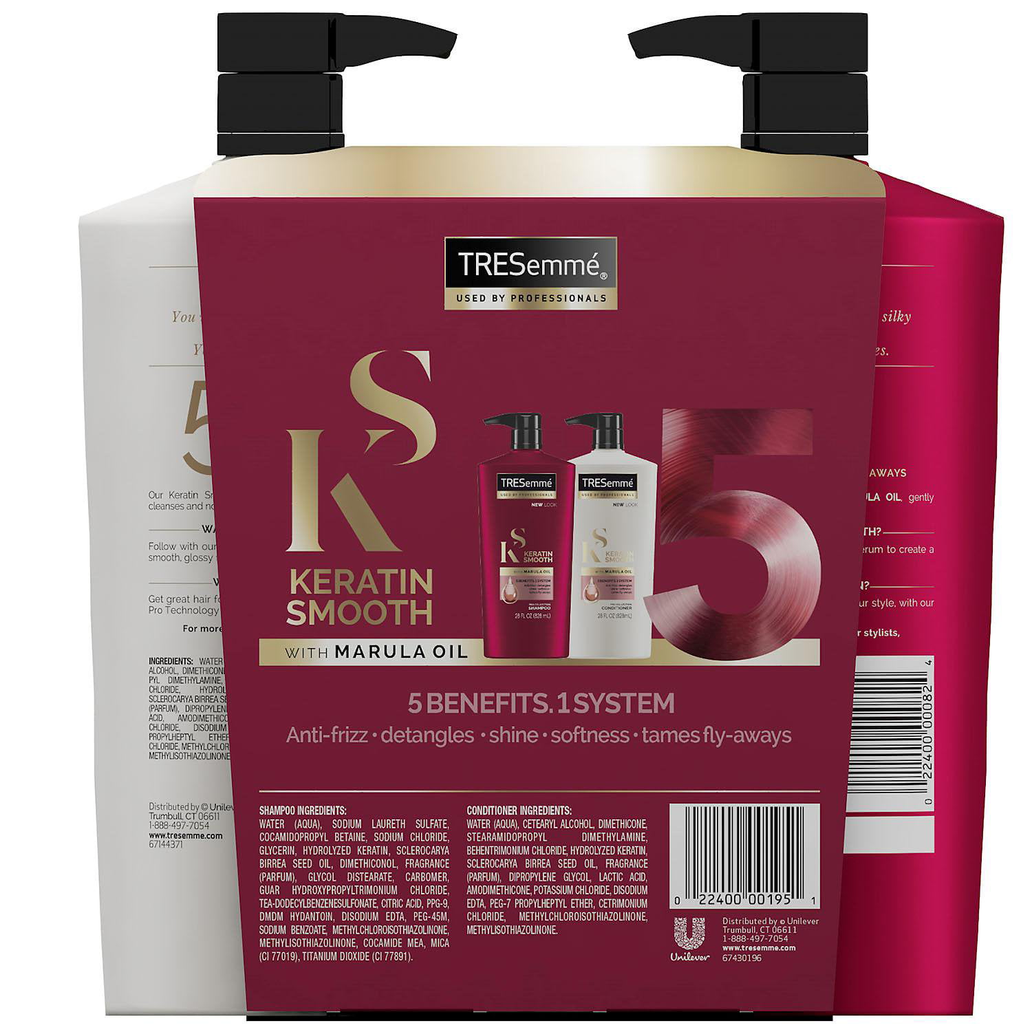 TRESemme Keratin Smooth Shampoo and Conditioner, 2 pk./28 fl. oz. -  