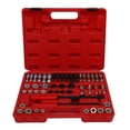 thumbnail image 1 of 48 Piece Thread Chaser Set Metric and SAE Sizes 22 Taps 24 Dies 2 Thread Files Universal Rethreading Tool Kit, 1 of 4