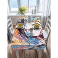 thumbnail image 3 of Baseball Sports, Rectangle Tablecloth, Minimalist Geometric Smear Art Waterproof & StainResistant Tablecloth, Washable Oil-proof Table Cover for Dining/Party/Wedding/Camping/Buffet 60x84 In, 3 of 9
