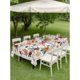 thumbnail image 3 of Outdoor Tablecloth with Umbrella Hole and Zipper, Watercolor Flowers Rectangle Table Cloth 60x84 Inch Waterproof Tablecloth, Farmhouse Spring Floral Botanical Picnic Table Cover for Patio Camping, 3 of 7