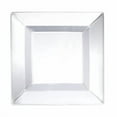 thumbnail image 2 of Party Essentials Party Supplies Disposable Classic Square Plastic Plates For Wedding/All Occasions, 6.5", 70-Count, Clear, 2 of 4