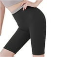 thumbnail image 6 of Biker Shorts for Women High Waist Workout Yoga Shorts Mid Thigh Stretch Running Exercise Leggings Tights, 6 of 7