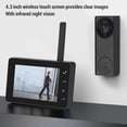 thumbnail image 4 of De Videoportero 1080P, ángulo De Visión De 170, Rango De Transmisión Más Largo De 2,4 G, De Portero Automático Con Vídeo Inalámbrico Con Pantalla IPS De, 4 of 7