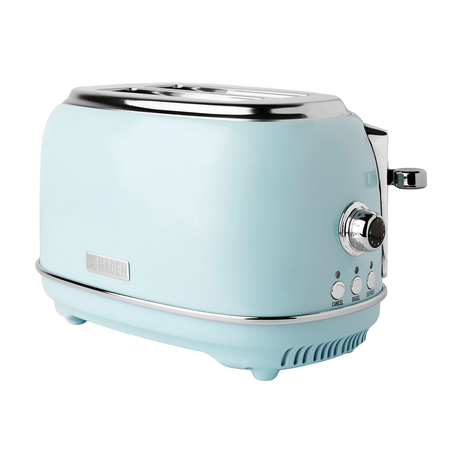 HADEN Heritage 2-Slice Wide Slot Toaster with Removable Crumb Tray, Browning Control, Cancel, Bagel and Defrost Settings