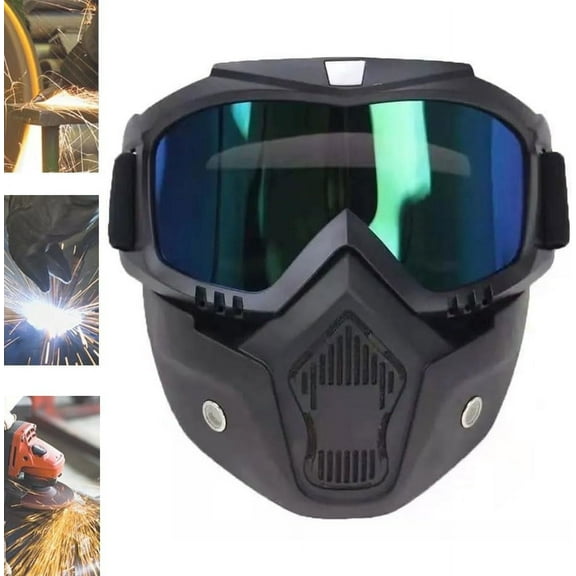 Special Mask for Welding and Cutting, Anti-Glare, Anti-Ultraviolet Radiation, Anti-Dust, Anti-Fog HD, Auto Darkening Welding Helmet, Large Viewing Welding Hood, Detachable
