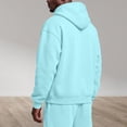 thumbnail image 5 of Men's Quarter Zip Pullover Hoodies Half Zip Hoodie Men Long Sleeve Hoodie Soft Casual 1/4-Zip Sweatshirt with Kangaroo Pocket, 5 of 7