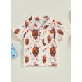 thumbnail image 2 of Toddler Short Sleeve Button Down Lapel Shirt Baby Boy Summer T-Shirt Tops 4th of July Outfits Independence Day Clothes, 2 of 9