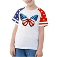 thumbnail image 2 of GERsome American Flag Shirts 4th of July T-Shirt for Kids Girls Boys Crew Neck Short Sleeve Tops USA Flag Graphic Patriotic Shirts Loose Fit Summer Tee, 11-12 Years, 2 of 4