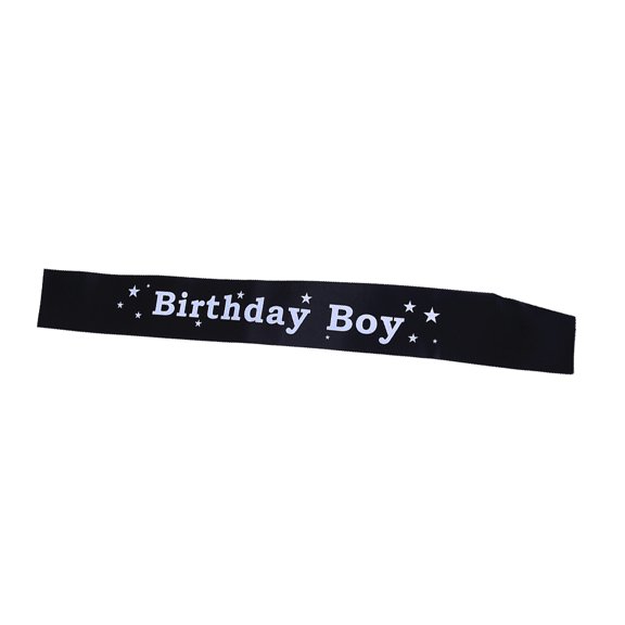 Injueey Faja de cumpleaños, accesorios de celebración, suministros para fiestas, accesorios de ropa, fajas de disfraz de Color sólido, Kits de decoración para fiestas Negro