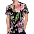 thumbnail image 4 of High Quality Hawaiian Shirts for Men Short Sleeve Aloha Beach Shirt Floral Summer Casual Button Down Shirts Blouses 6KQYMU, 4 of 7